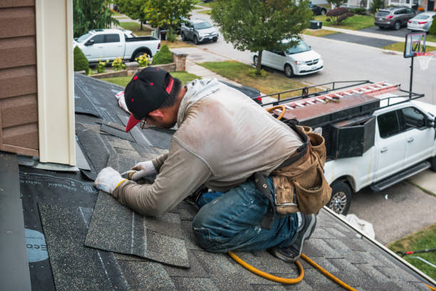 Professional Roofing technician working in East Prospect, PA